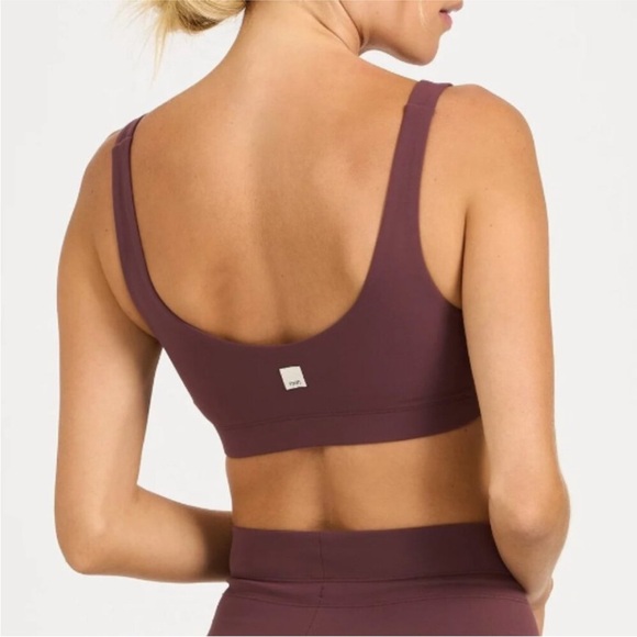 Vuori Daily Bra Medium Support Sports Bra in Fig - Picture 3 of 8